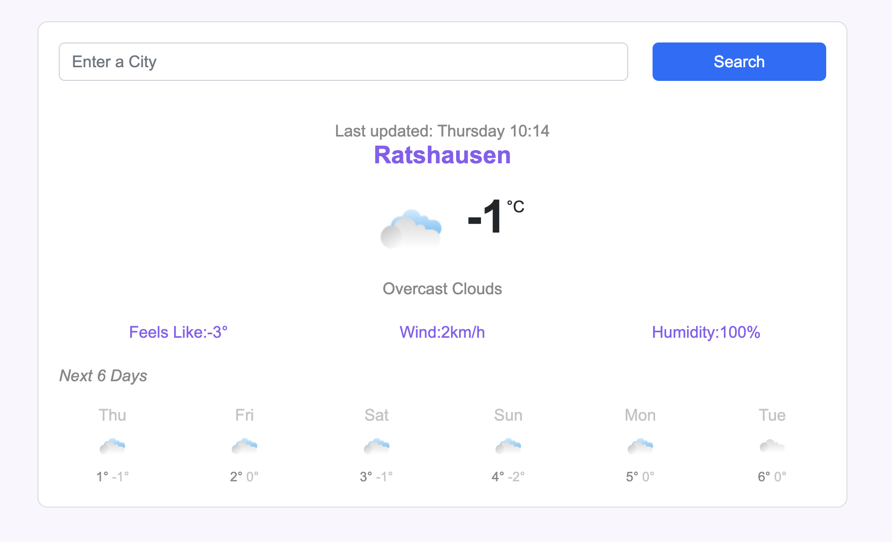 WeatherApp Project